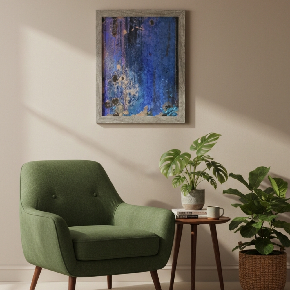 HANDCRAFTED Abstract Painting HANDMADE Framed Artwork HANDPAINTED Wall Art Decor